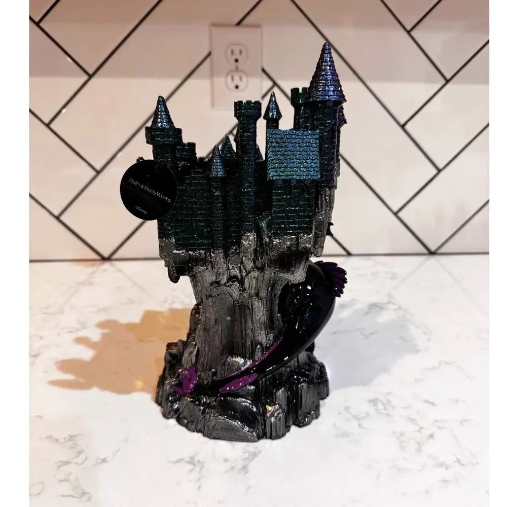 Bath & Body Works Disney Villains Maleficent Dragon Castle Candle Holder Disney